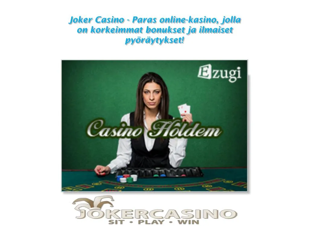 joker casino paras online kasino jolla on korkeimmat bonukset ja ilmaiset py r ytykset