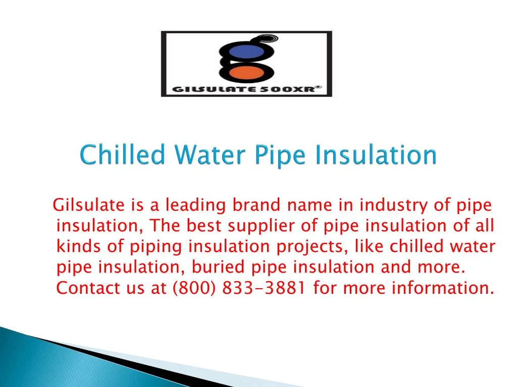 chilled water pipe insulation