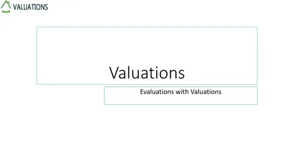 Find Free Current Value of Property with Valuations
