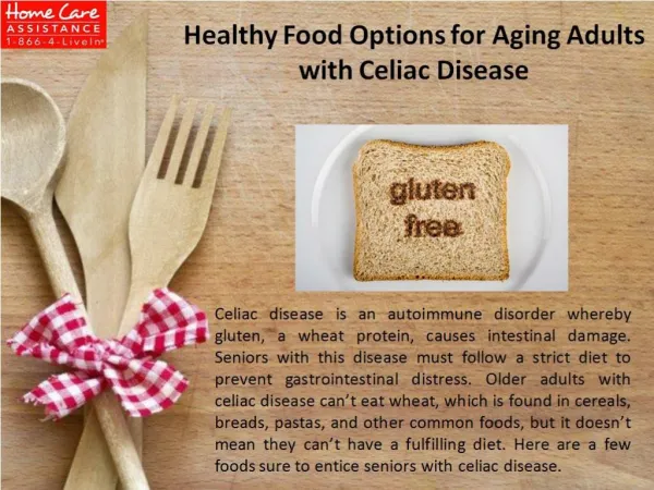 Healthy Food Options for Aging Adults with Celiac Disease