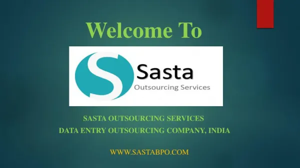Outsource Mortgage Data Entry Services I Sasta Outsourcing Services