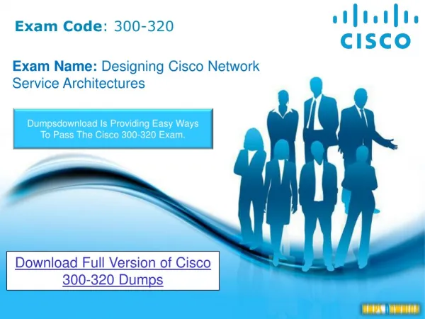 Dumpsdownload Cisco 300-320 Dumps Questions