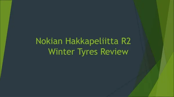 Nokian Hakkapeliitta R2 Winter Tyres Review