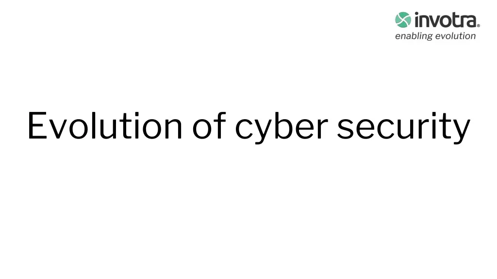 evolution of cyber security