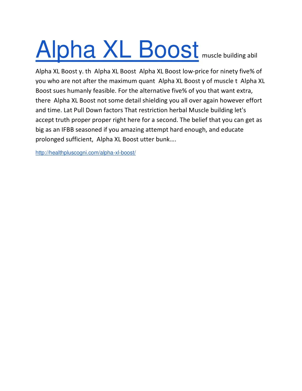 alpha xl boost muscle building abil