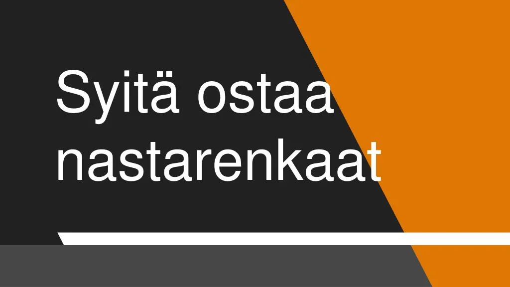 syit ostaa nastarenkaat