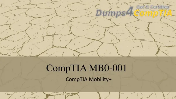 MB0-001 - CompTIA Questions Dumps PDF and Testing Engine