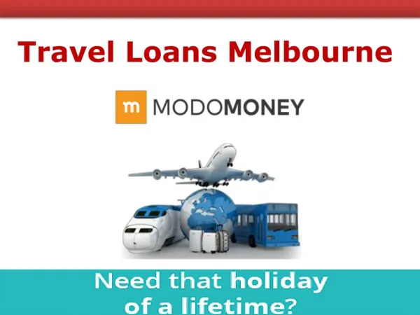 Travel Loans Melbourne