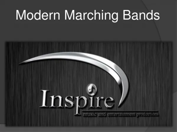 Modern Marching Bands