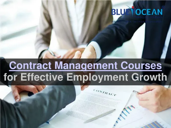 Contract Management Courses for Effective Employment Growth