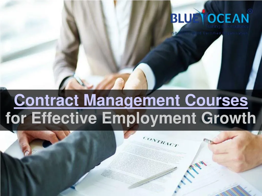 contract management courses for effective