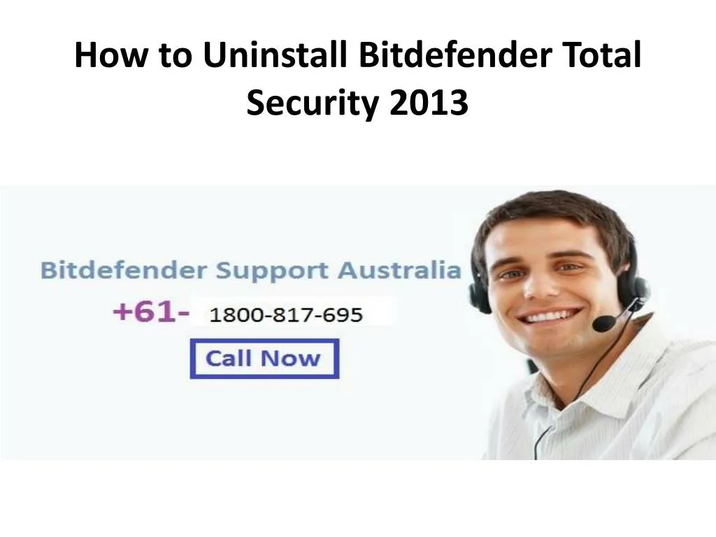 how to uninstall bitdefender total security 2013