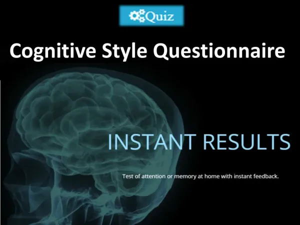 Cognitive Style Questionnaire