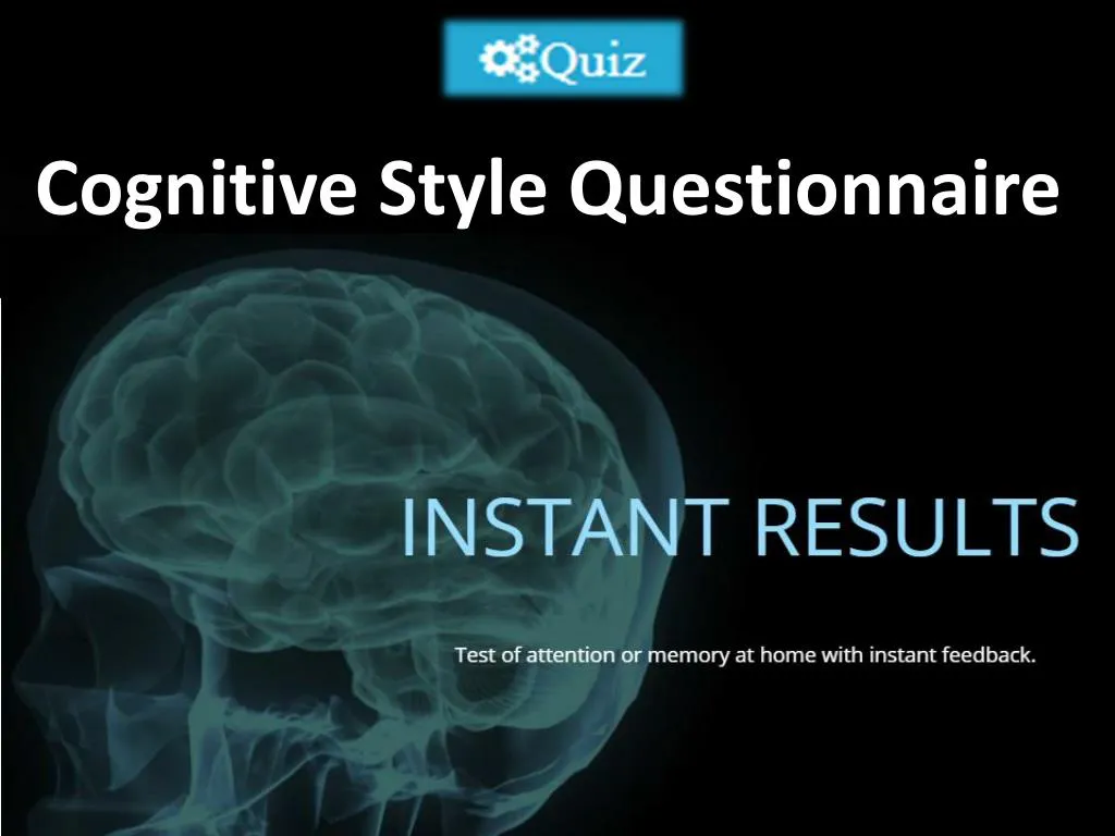 cognitive style questionnaire