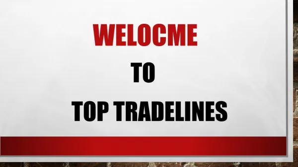 Buy Tradelines