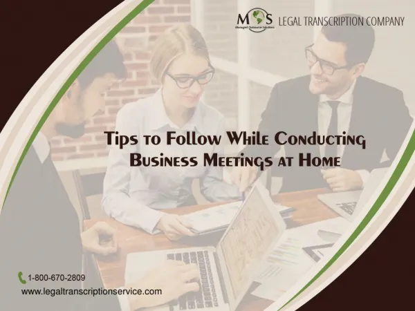 Tips To Follow While Conducting Business Meetings At Home