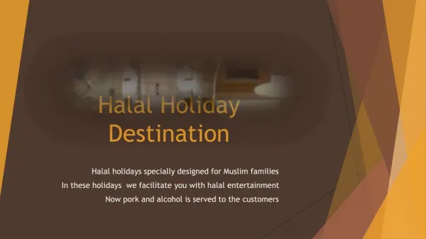 Halal holiday destinations