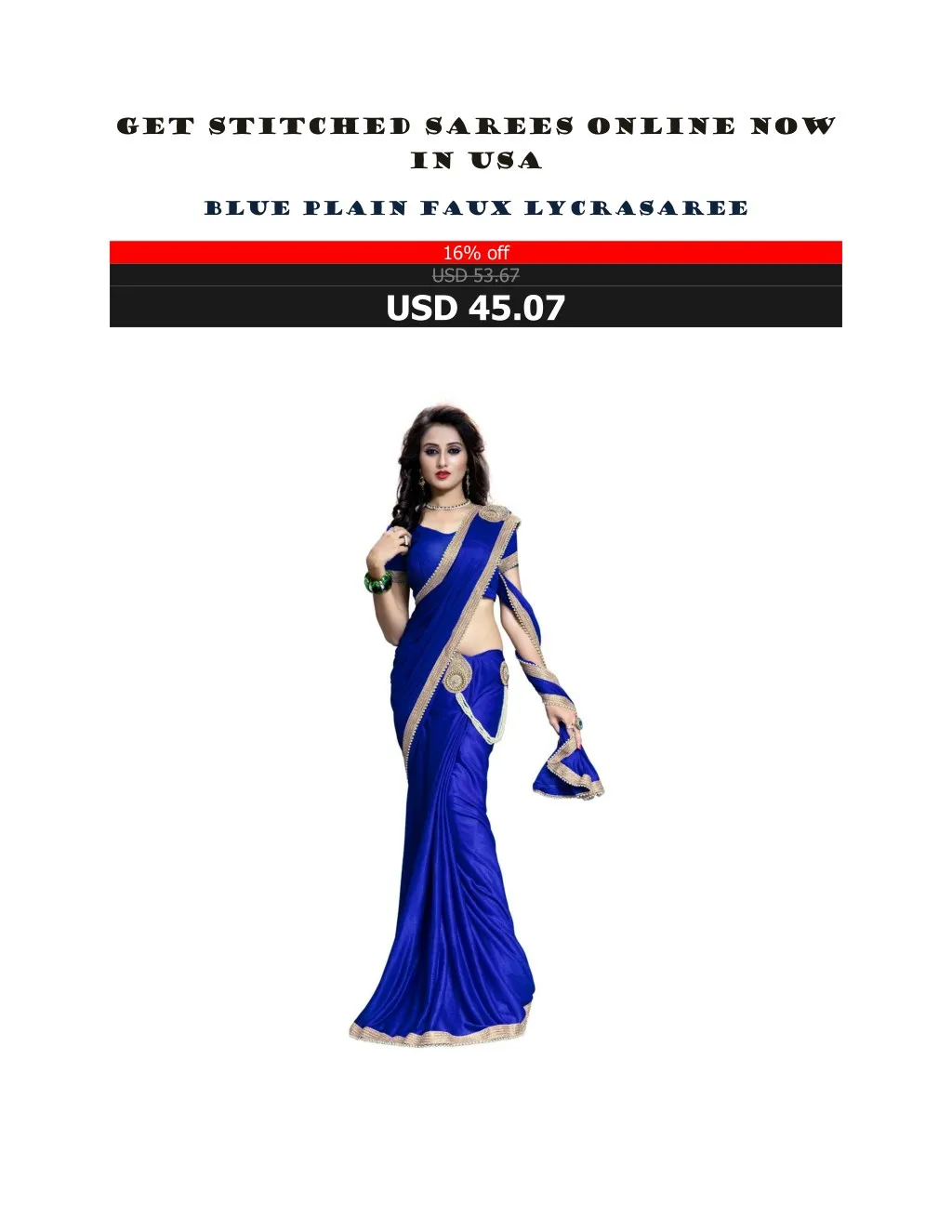 get stitched sarees online now in usa