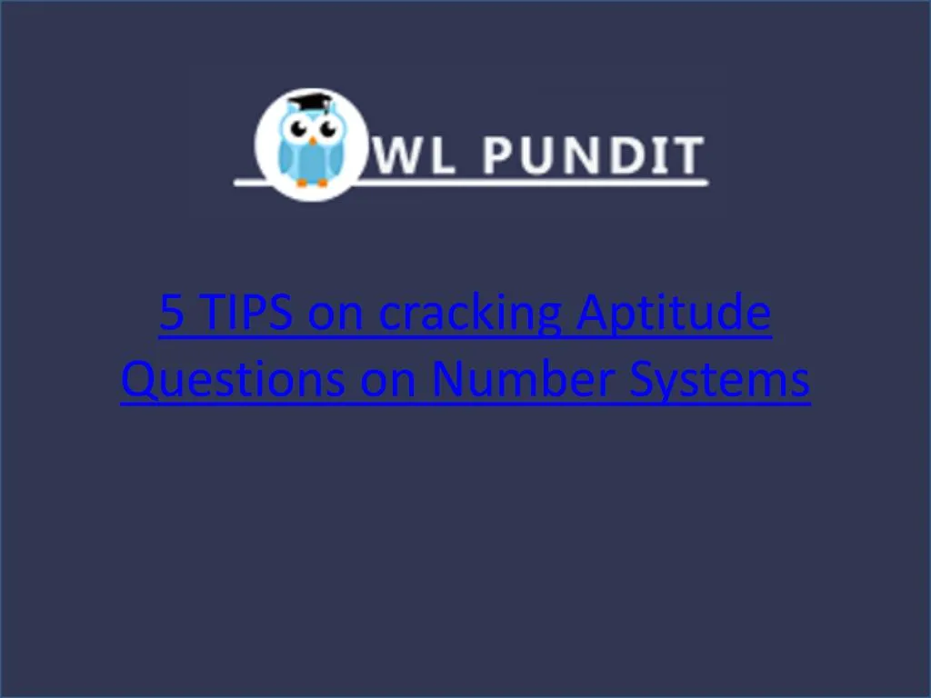 5 tips on cracking aptitude questions on number