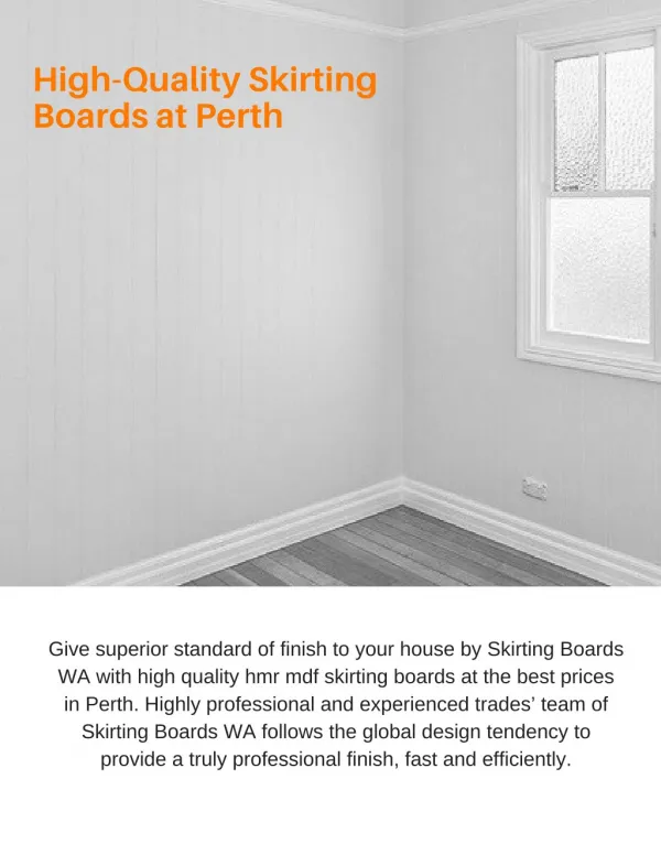 High-Quality Skirting Boards at Perth