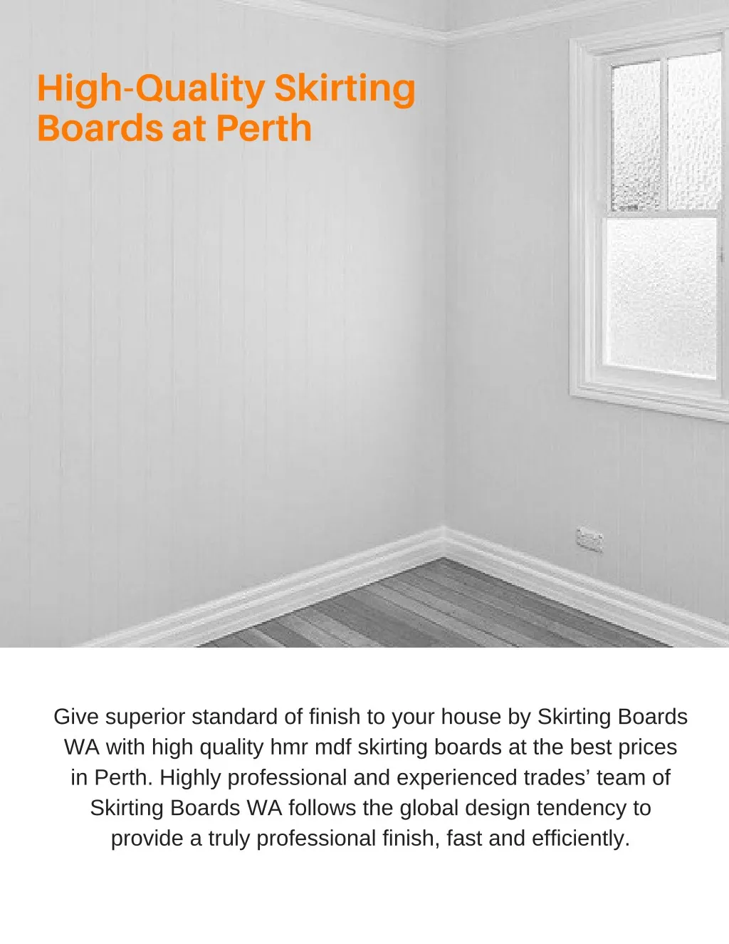 high quality skirting boards at perth
