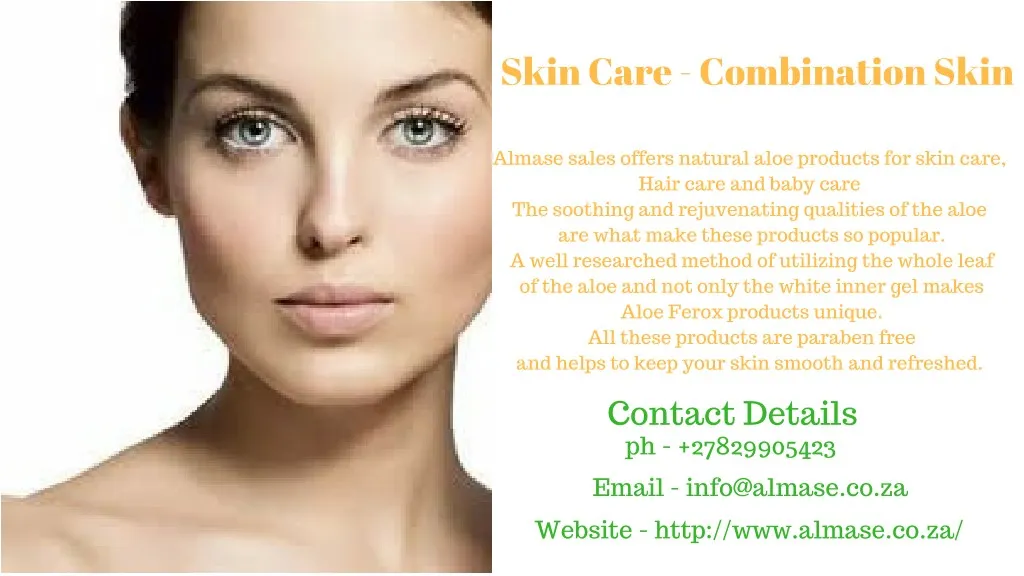 skin care combination skin