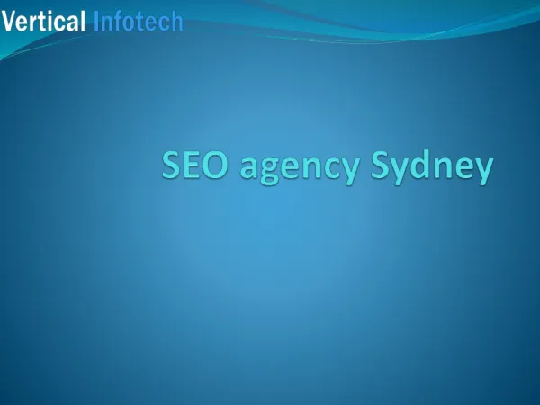 SEO Agency in Sydeny-Vertical Infotech