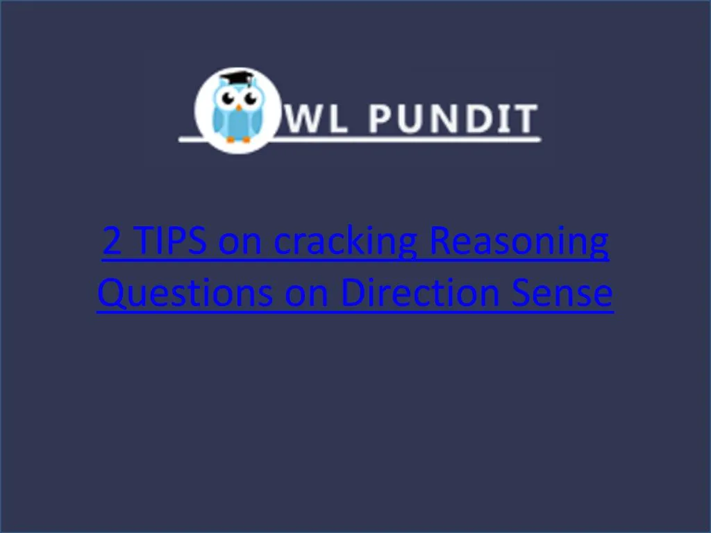 2 tips on cracking reasoning questions on direction sense