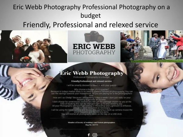 Eric Webb Photography Professional Photography on a budget Friendly, Professional and relexed service 