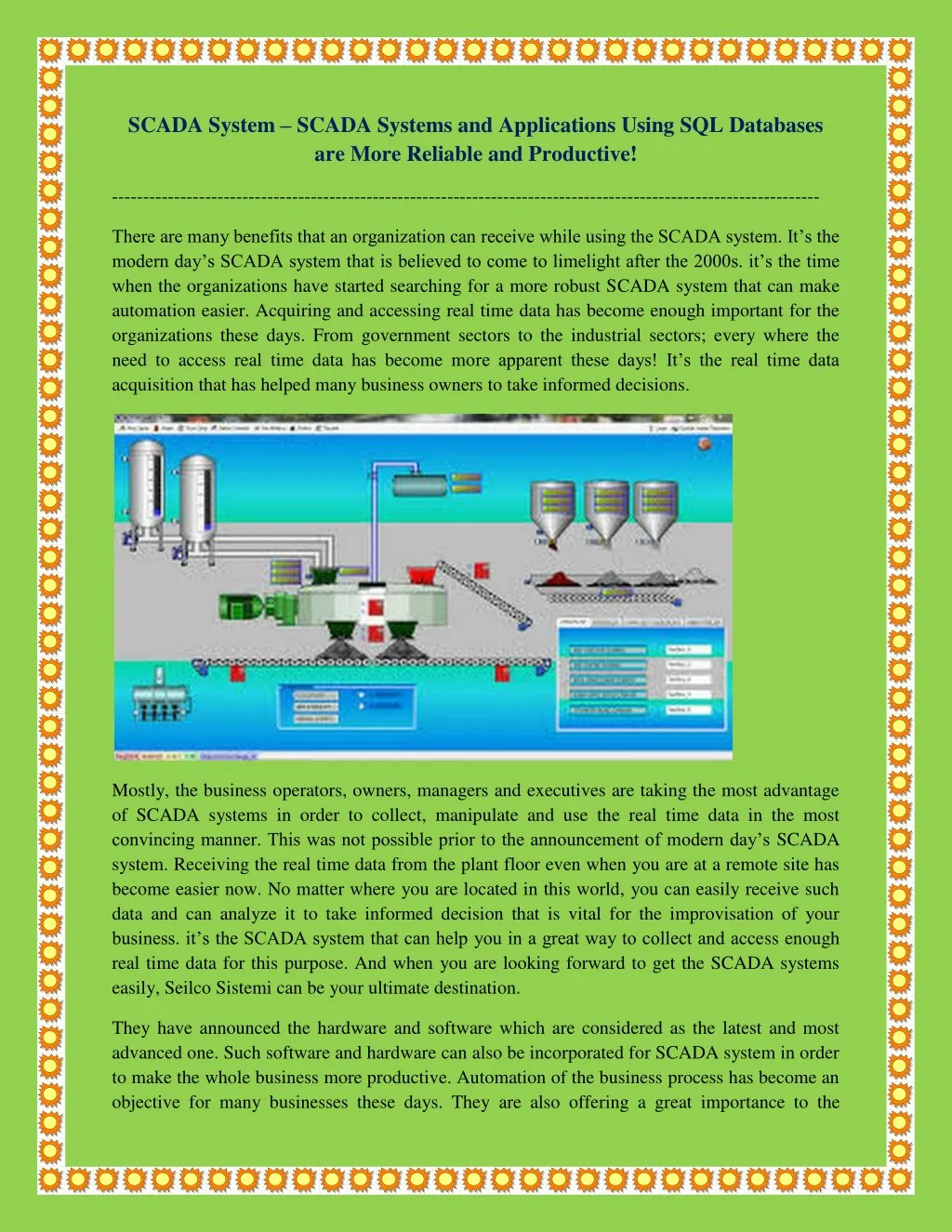 scada system scada systems and applications using