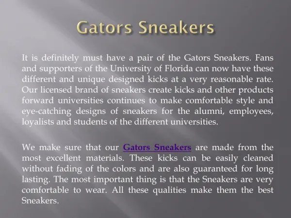 Gators Sneakers