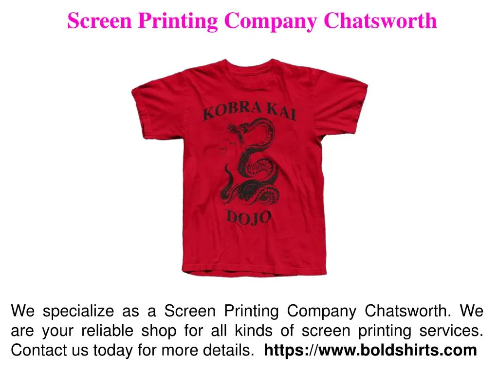 screen printing company chatsworth