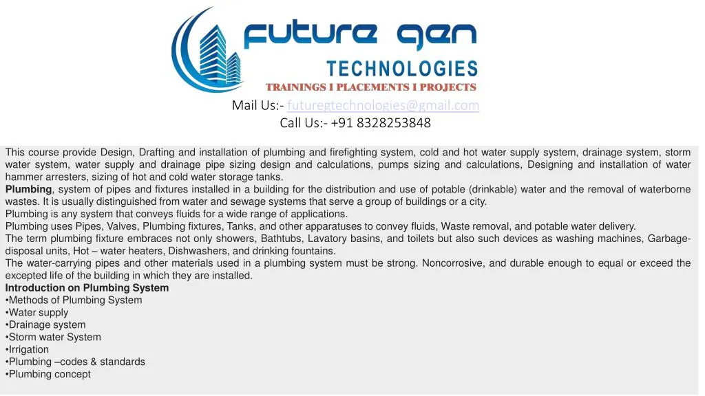 mail us futuregtechnologies@gmail com call us 91 8328253848
