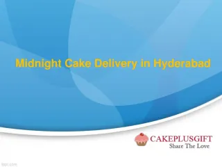 PPT - Birthday Cake and Midnight Delivery Service PowerPoint