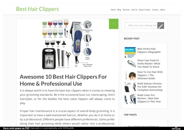 Awesome 10 Best Hair Clippers
