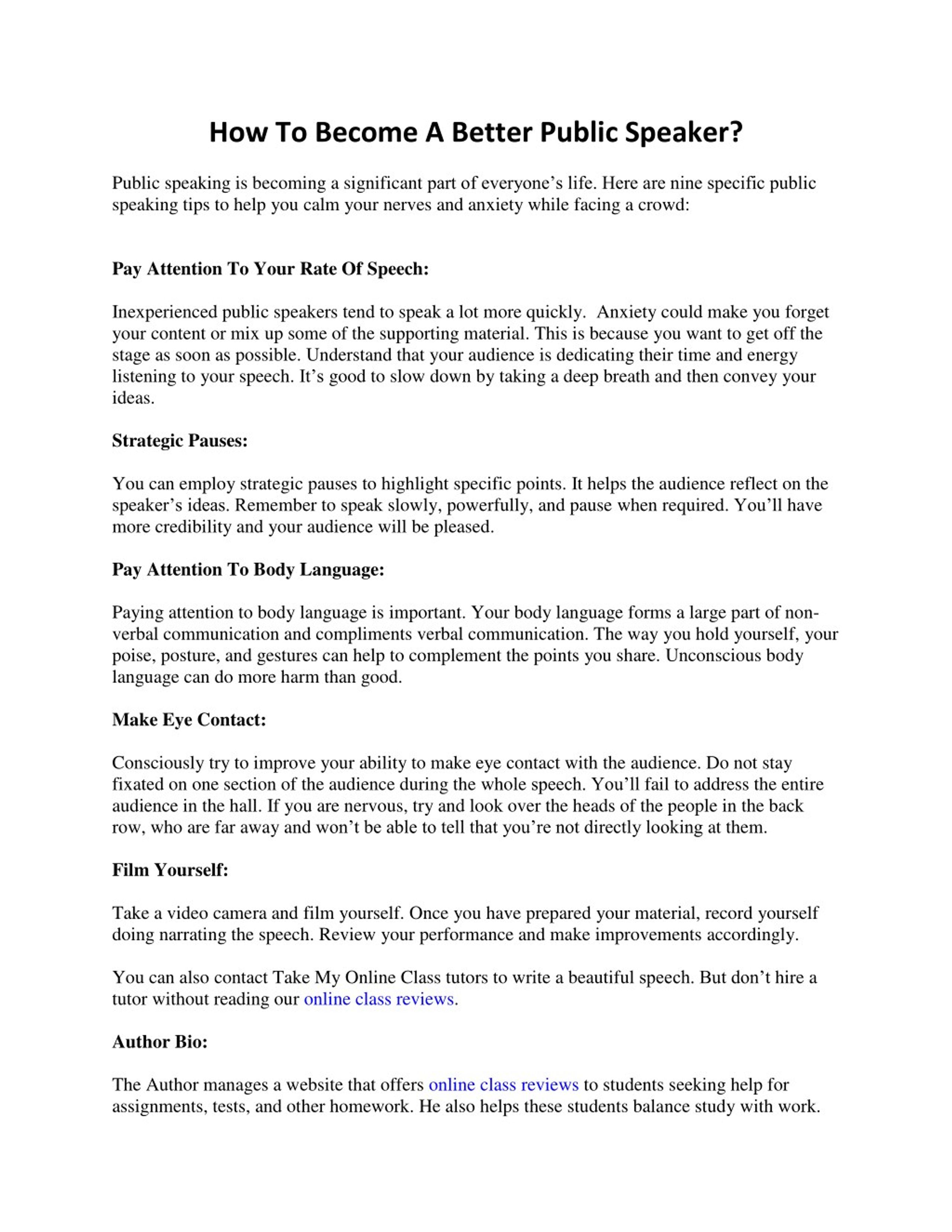 PPT - How To Become A Better Public Speaker? PowerPoint Presentation ...
