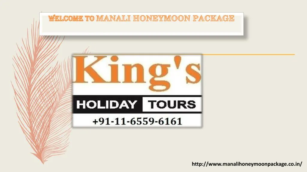 welcome to manali honeymoon package