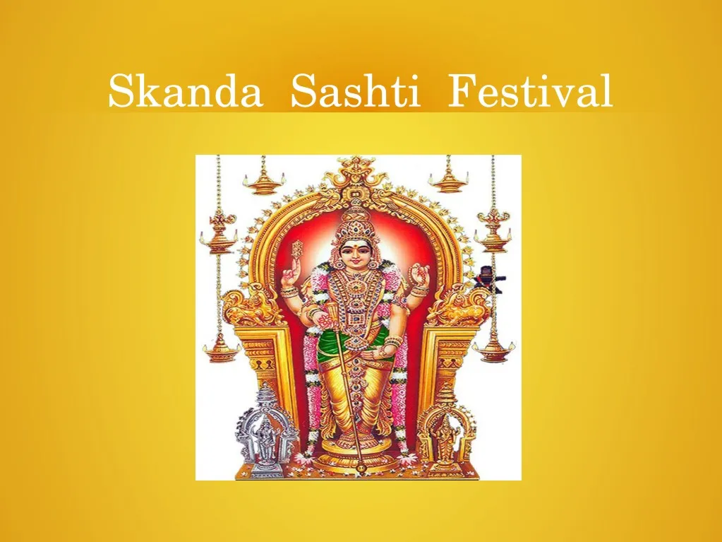 skanda sashti festival