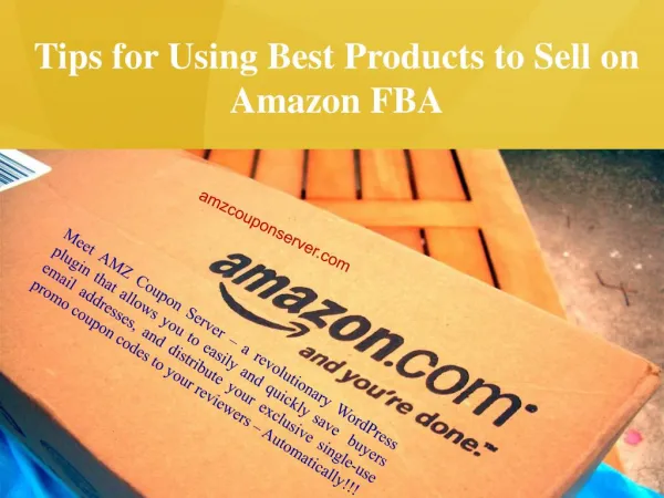 Tips for Using Best Products to Sell on Amazon FBA