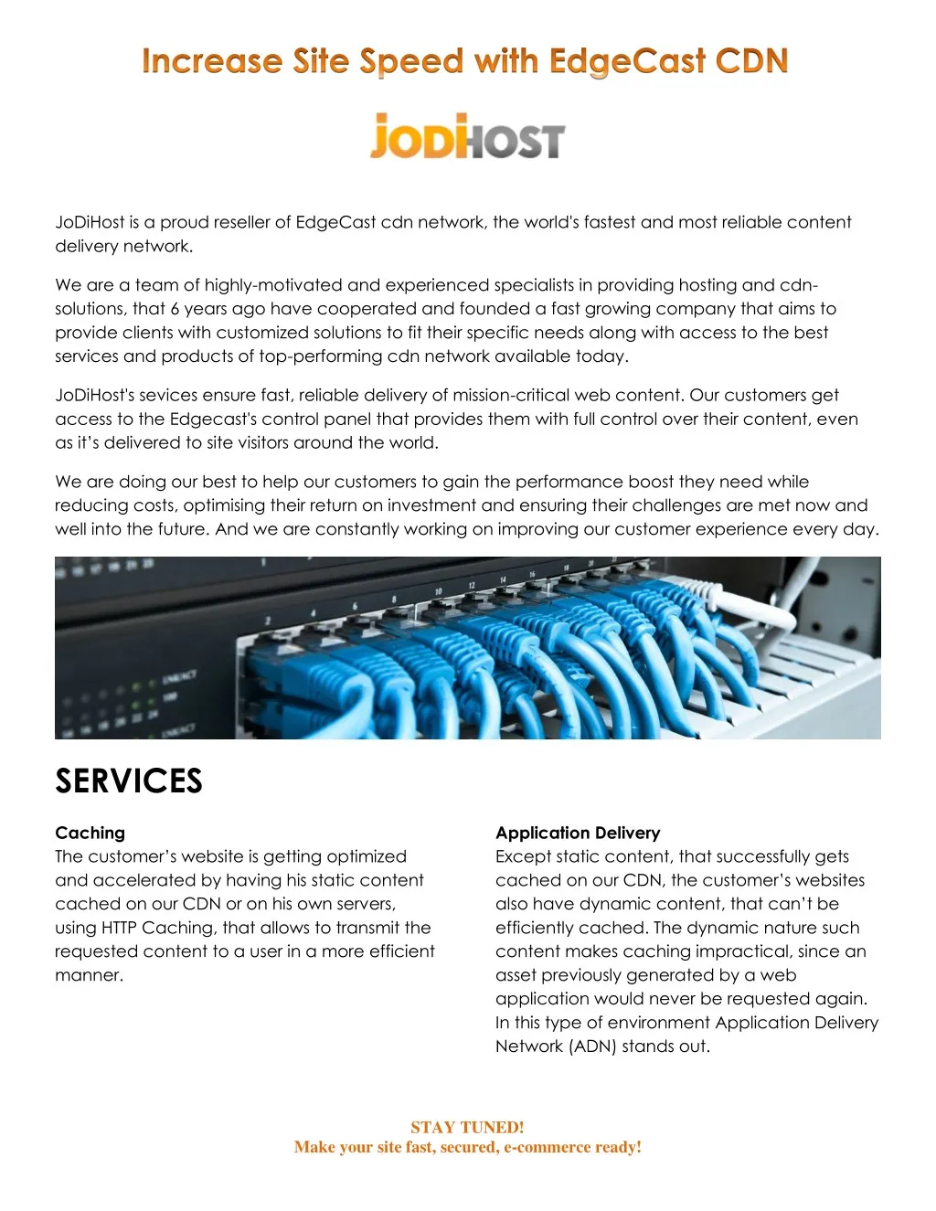 jodihost is a proud reseller of edgecast