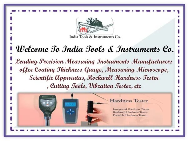 Rockwell Hardness Tester Manufacturers