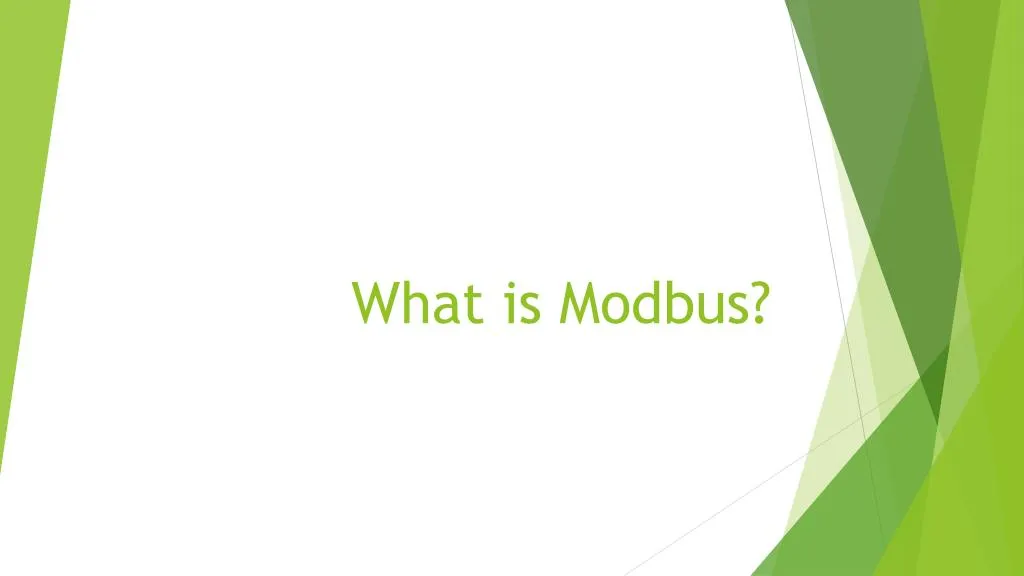 what is modbus