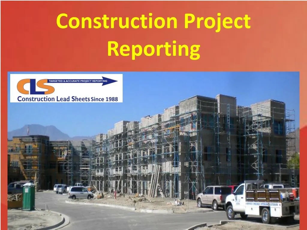 construction project reporting