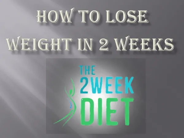 2 week weight loss