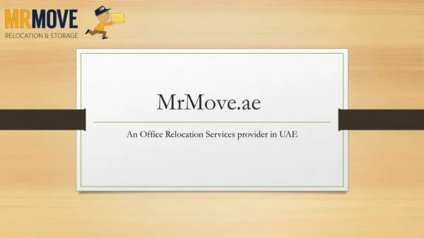 Mrmove Office relocation company