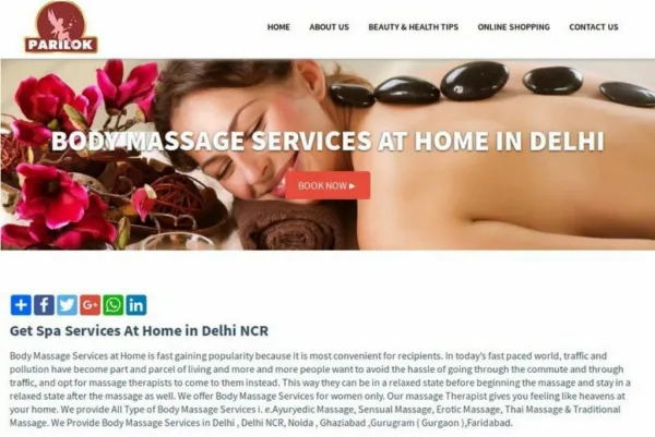 Body Massage Services at Home in Delhi | parilokindia.com