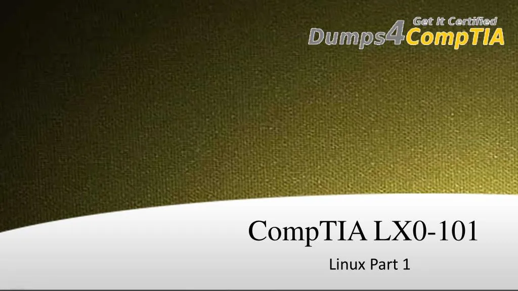 comptia lx0 101 linux part 1