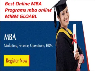 Best Online MBA Programs mba online - slide 1