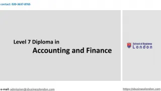 level 7 diploma in accounting and finance - slide 1