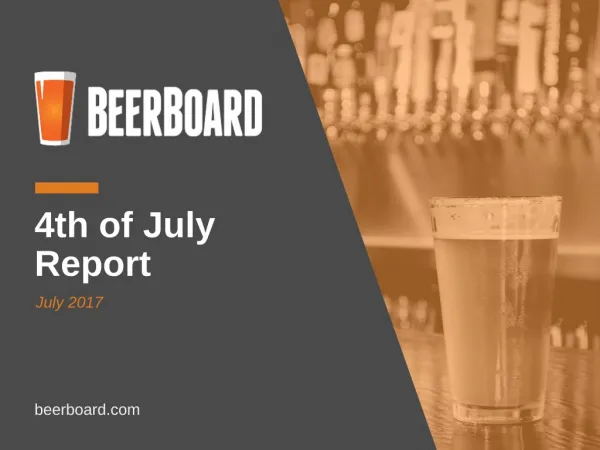 BeerBoard Report